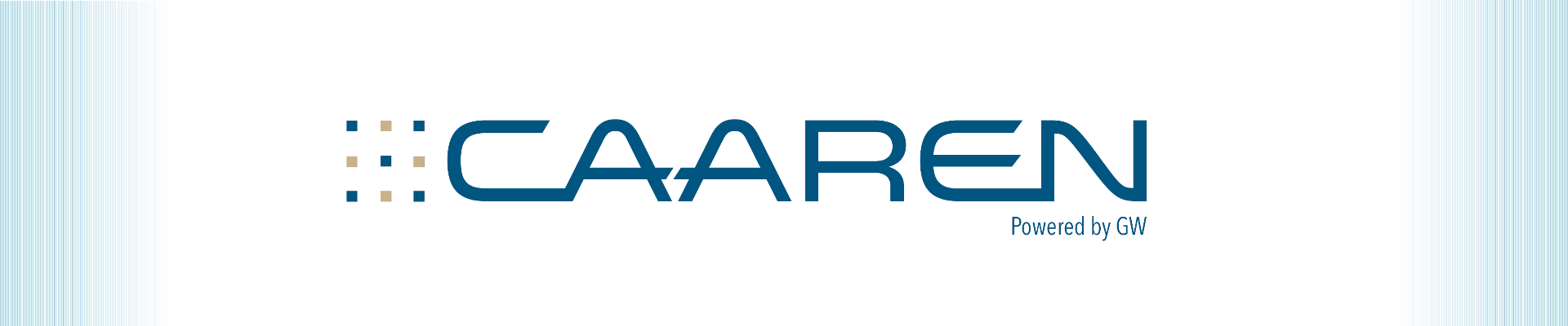 Banner with CAAREN logo